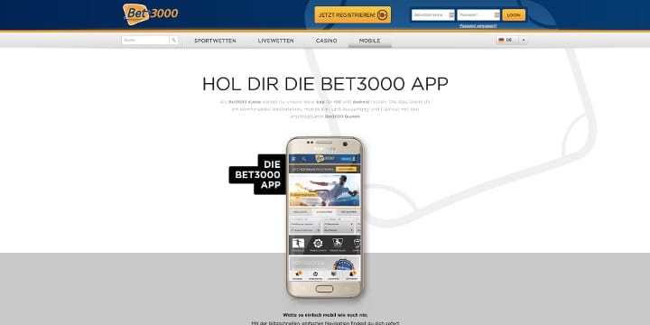 Bet3000 App
