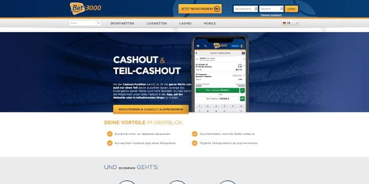 Bet3000 Cashout