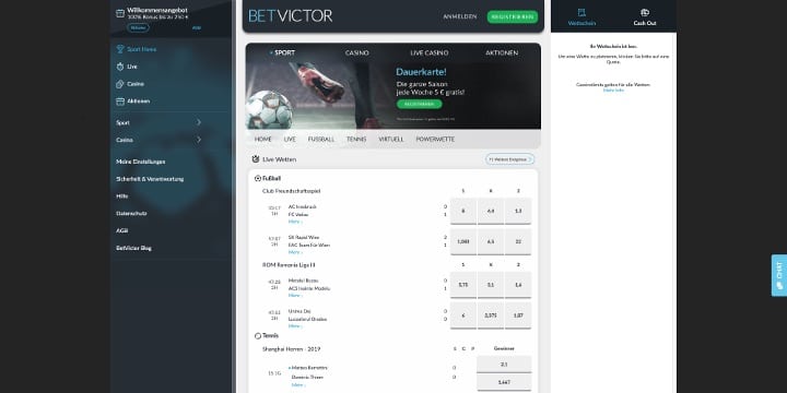 BetVictor Sportwetten