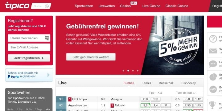Tipico steuerfrei Wetten
