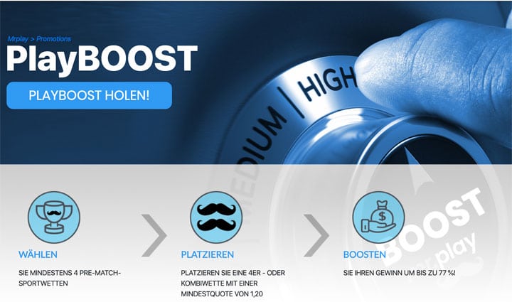 Mr Play Sportwetten Boost