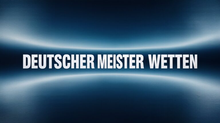 Deutscher Meister Wetten: Tipps und Strategien für mehr Profit.